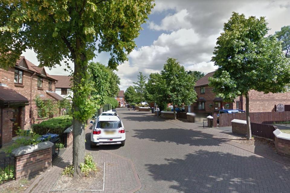 Blossomville Way is a quiet cul-de-sac in Acocks Green: Google Street View