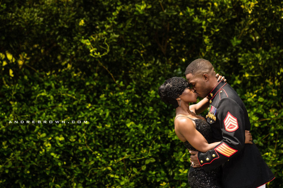 "South Carolina bride Nakita surprises her Marine Corps veteran fianc&eacute; with a wedding on the 4th of July." --&nbsp;<i>Andre Brown</i>