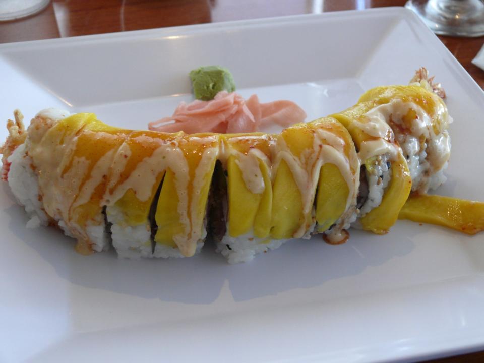 The Mangoficent Roll is one of two new rolls at Nippon Thai Restaurant, which is celebrating its 15th. anniversary in Satellite Beach.