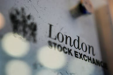 (FILES): This March 17, 2006 file photo shows the London Stock Exchange logo in London, England.  Merger mania gripped financial markets Wednesday, February 9, 2011 as the London and Toronto stock exchanges announced a tie-up and Deutsche Boerse and NYSE Euronext envisioned the world's largest bourse.   AFP PHOTO / Files / Ben STANSALL (Photo credit should read BEN STANSALL/AFP/Getty Images)