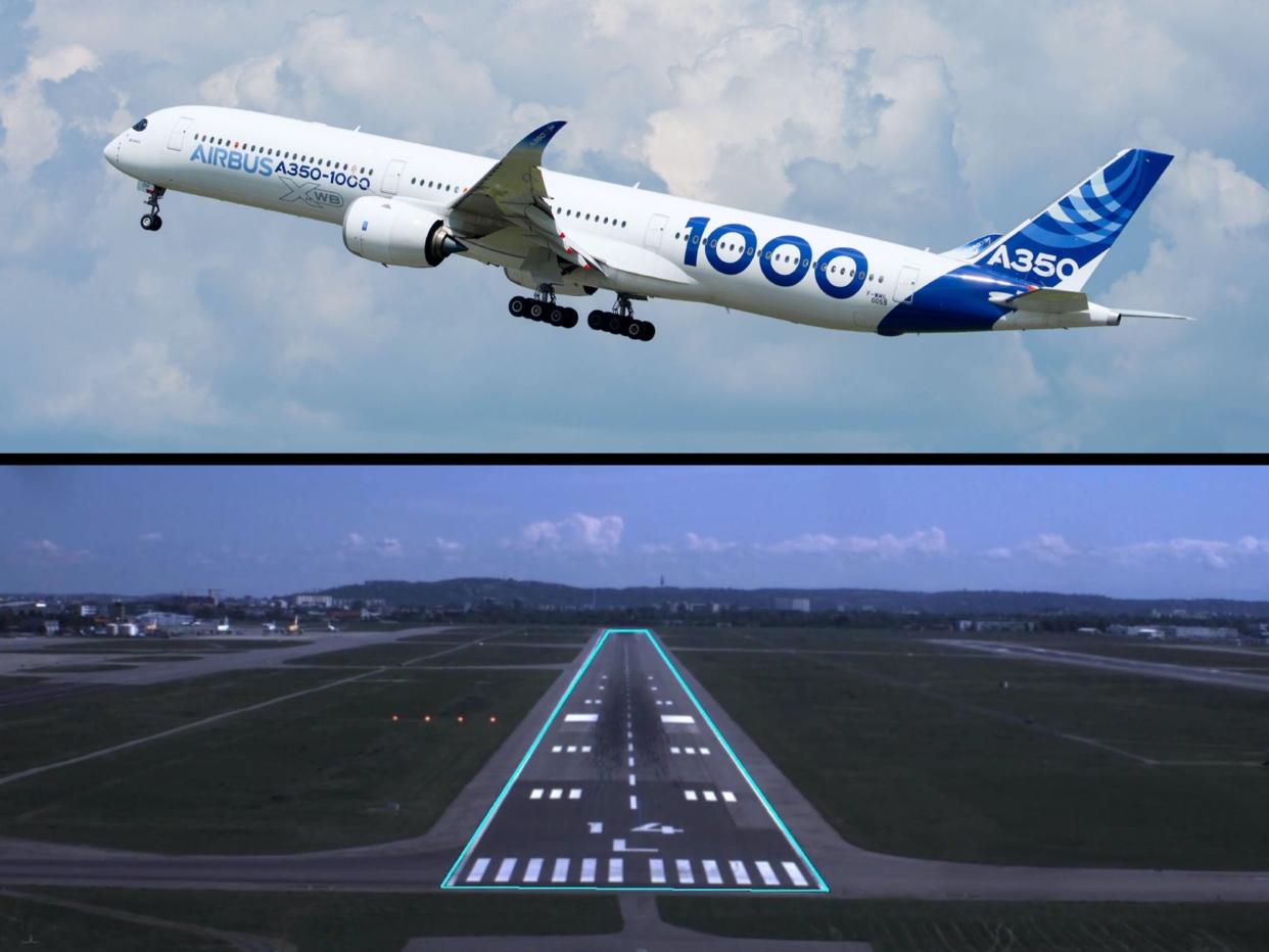 Airbus A350 Autonomous taxi, takeoff, and landing