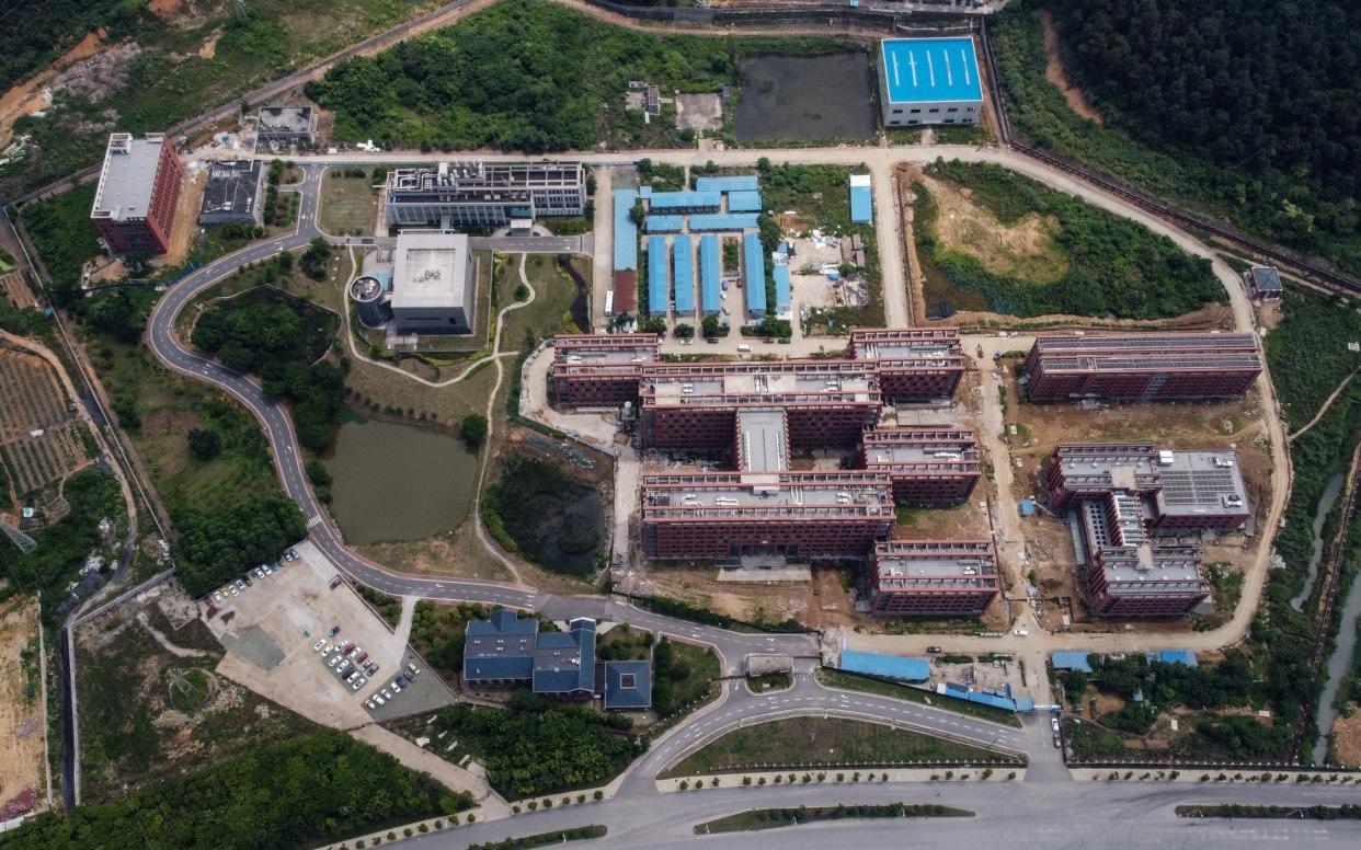 An aerial view of the Wuhan Institute of Virology. Wuhan scientists have consistently denied creating Sars-CoV-2 in a lab - AFP via Getty Images/Hector Retamal