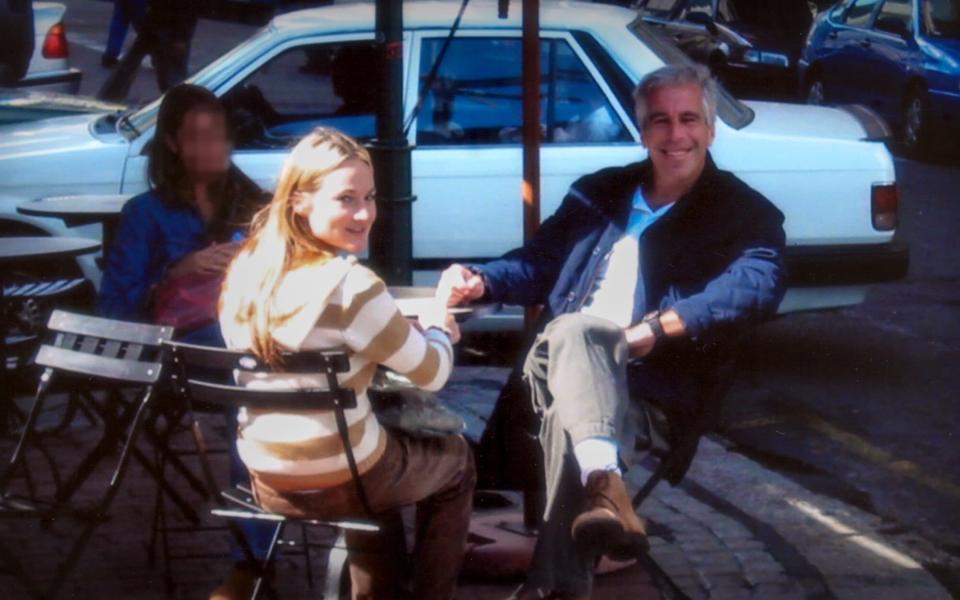 Jeffrey Epstein with Chauntae Davies in the Netflix documentary Jeffrey Epstein: Filthy Rich - Netflix