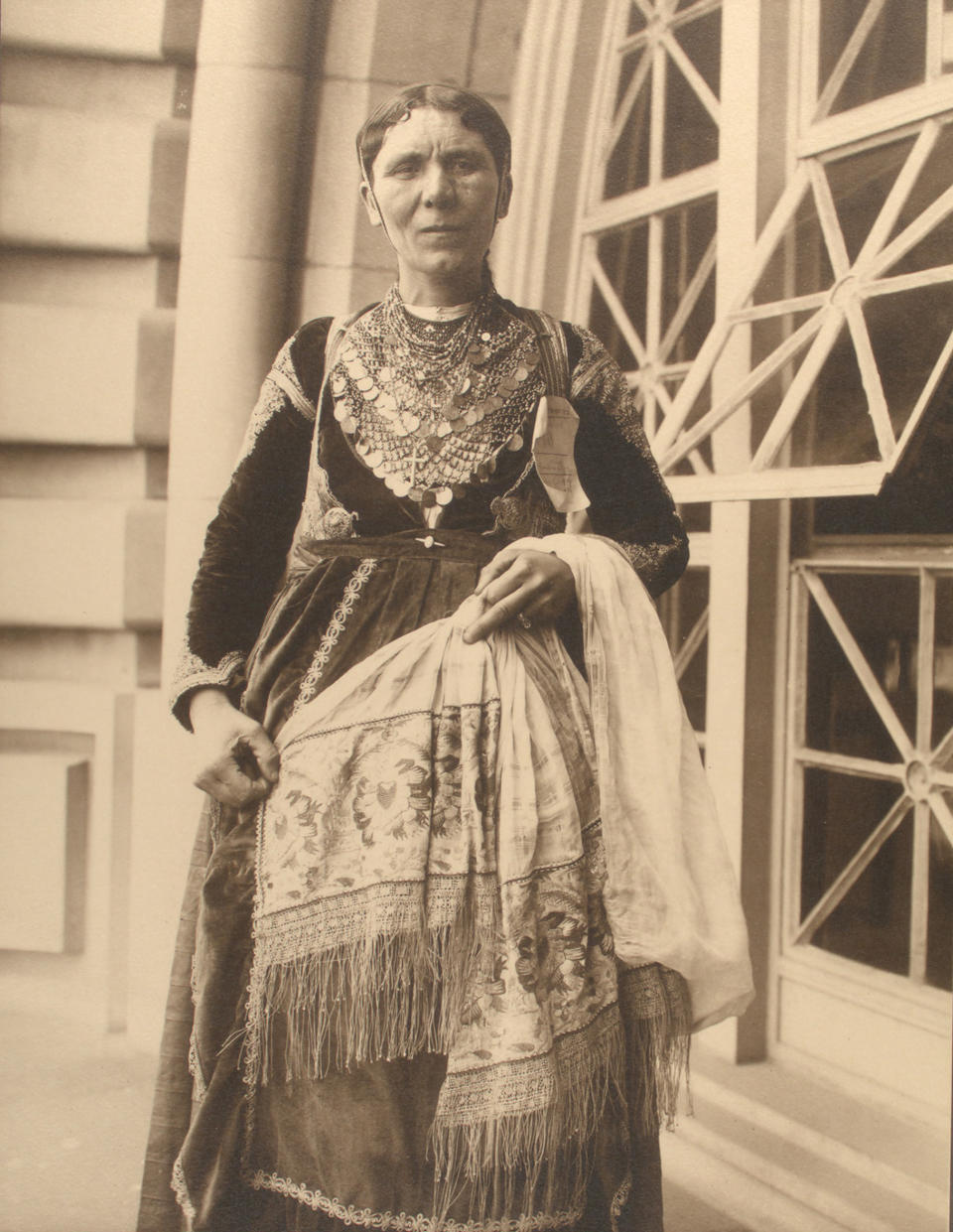 <p>Greek woman, 1909. (Photograph by Augustus Sherman/New York Public Library) </p>