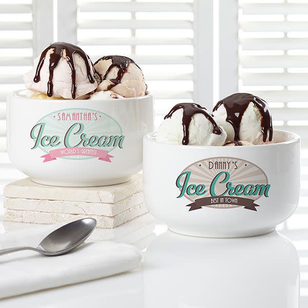 Personalized Ice Cream Containers  Ice cream birthday, Ice cream  containers, Ice cream scoop favor