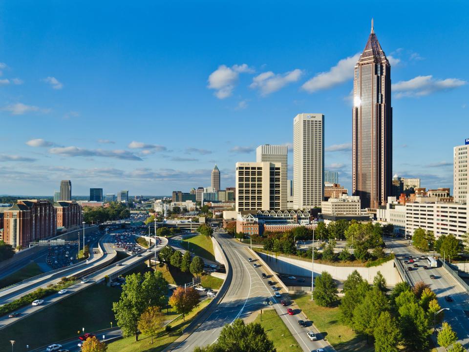 Skyline view of Atlanta, Georgia.