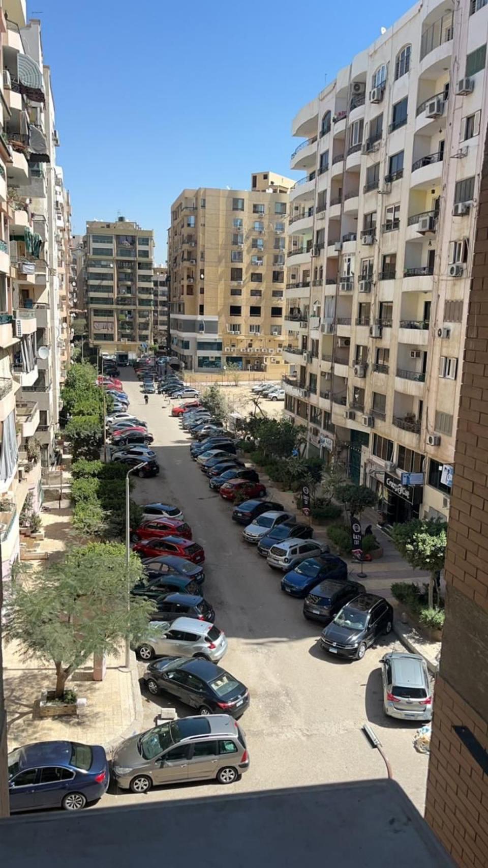 A view from Lna’s new room in Egypt (Provided)