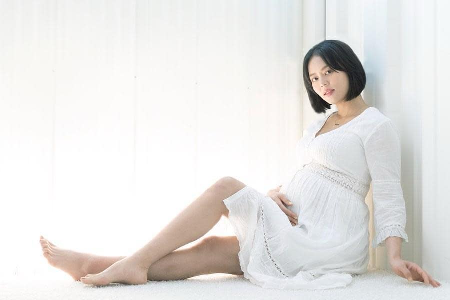 ▲劉香慈很享受懷孕時身形的變化。