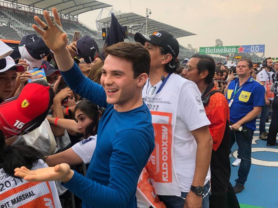 Pato O'Ward durante el Pit Lane Walk del GP de la Ciudad de México 2022