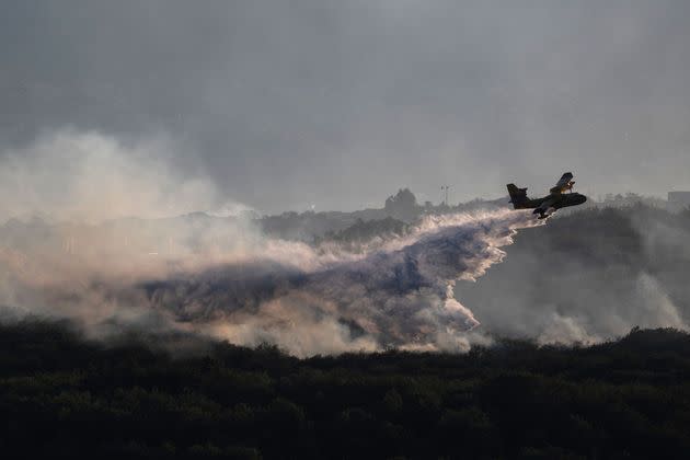 <p>Bataille contre les flammes en Ardèche.</p>