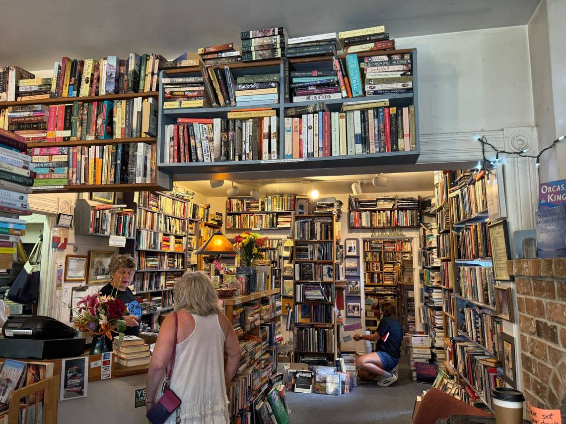 Serendipity Used Books at 223 A St. in Friday Harbor, Wash. on August 2, 2024.