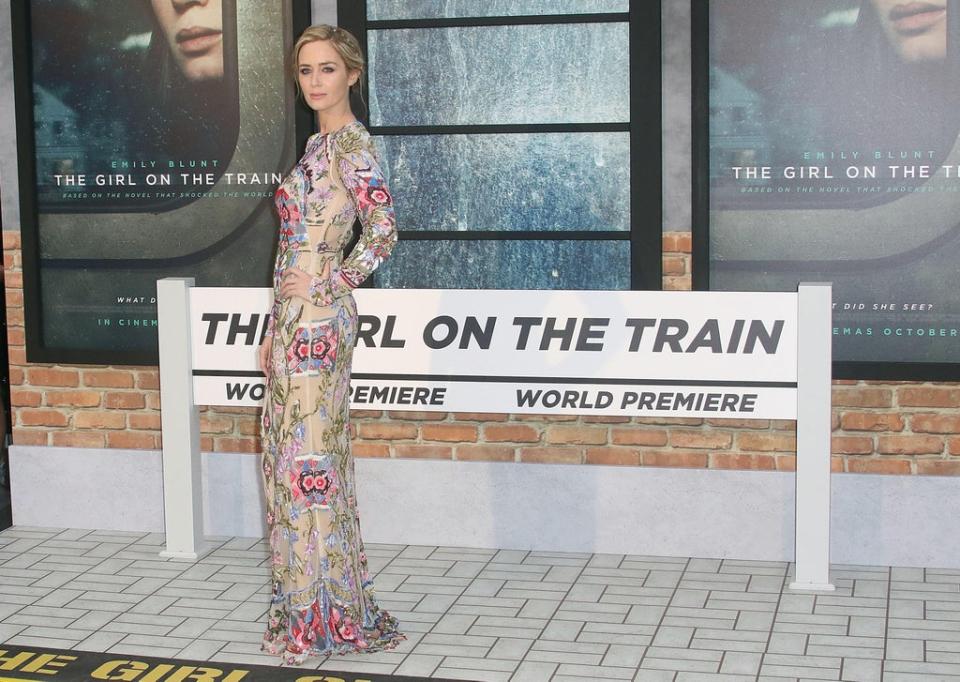 Actress Emily Blunt at the world premiere of The Girl On The Train in London in 2016 (Alamy/PA)