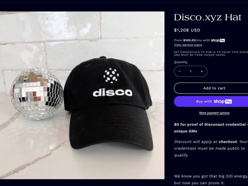 Disco.xyz hat (Disco.xyz)