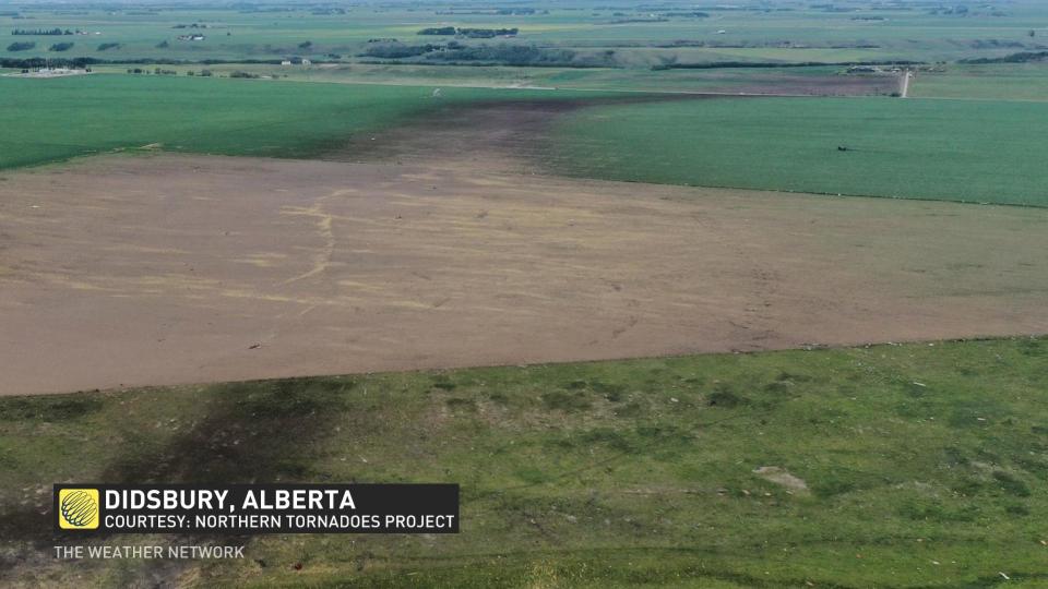 Didsbury Alberta Tornado July 1 2023 Ground Scouring