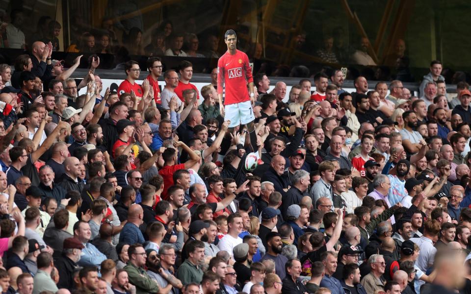 Cristiano Ronaldo made an appearance in the away end - REUTERS