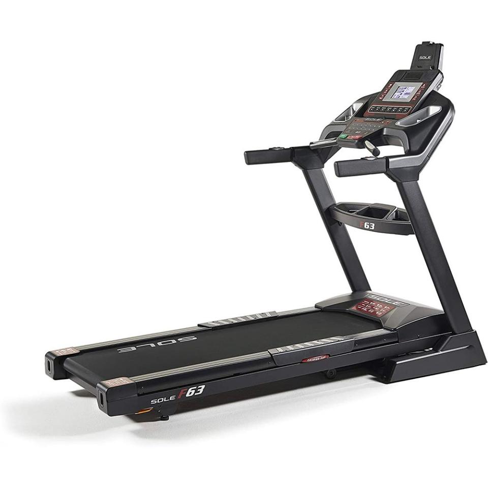 <p><a href="https://www.amazon.com/SOLE-Treadmill-Integrated-Technology-Lower-Impact/dp/B07QQBZBHK/?th=1&tag=syn-yahoo-20&ascsubtag=%5Bartid%7C2142.g.44268852%5Bsrc%7Cyahoo-us" rel="nofollow noopener" target="_blank" data-ylk="slk:Shop Now;elm:context_link;itc:0;sec:content-canvas" class="link ">Shop Now</a></p><p>F63 Treadmill</p><p>Amazon</p><p>$999.99</p>