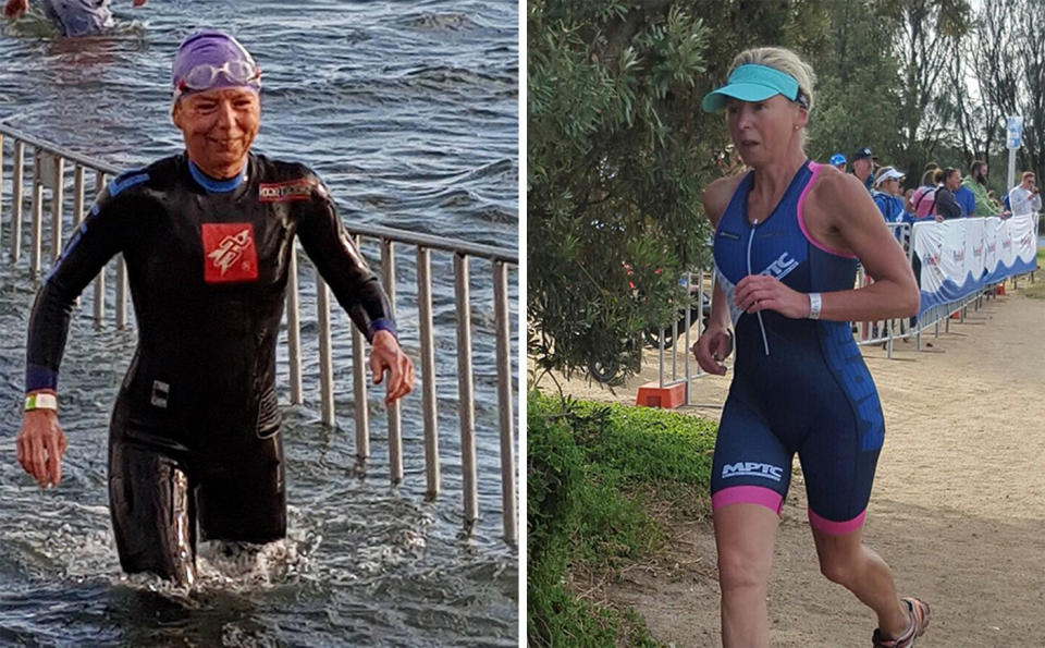 A close-knit triathlon community is mourning the loss of Michelle Ruitenbeek who died after she was struck while cycling along the Nepean Highway. Source: Mornington Peninsula Triathlon Club/Facebook