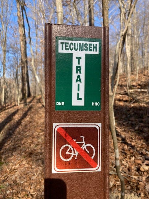 Trailhead sign