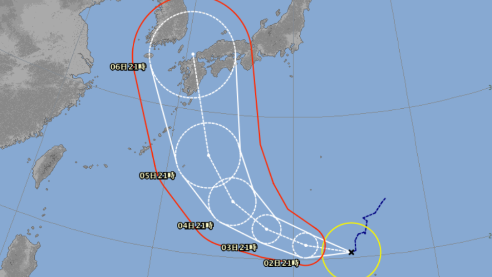 圖／翻攝自日本氣象廳