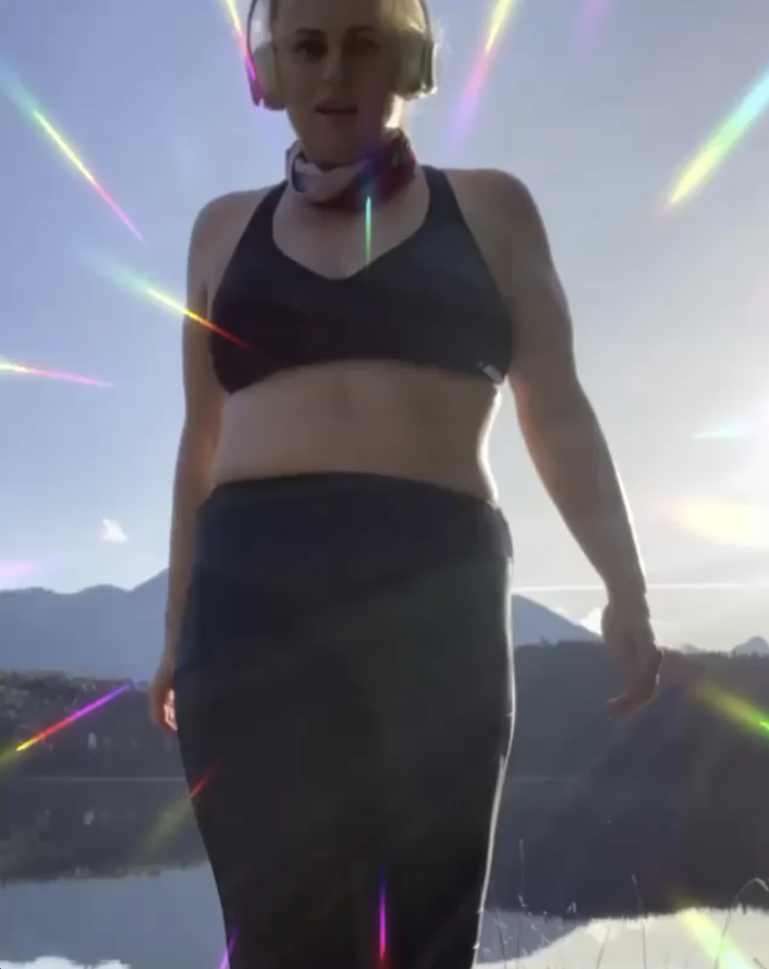 Rebel Wilson in crop top