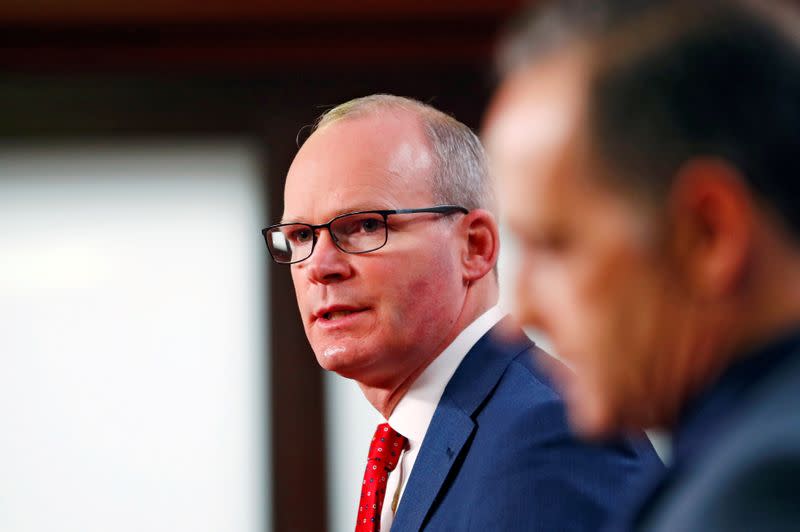 FILE PHOTO: Irish FM Coveney and his German counterpart Maas attend news conference in Berlin