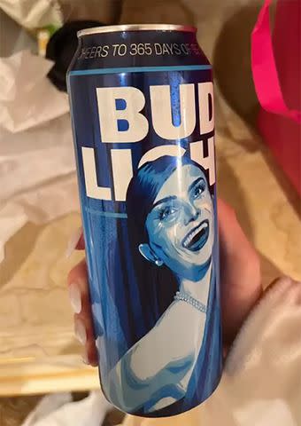 <p>Dylan Mulvaney/Instagram</p> Dylan Mulvaney's personalized Bud Light can