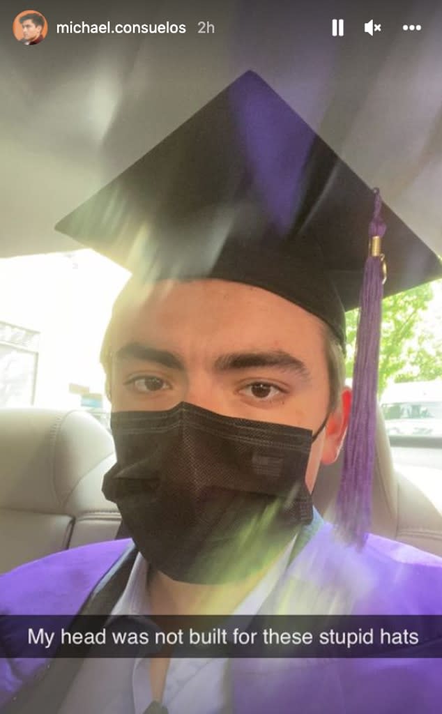 Michael Consuelos, graduation, Instagram