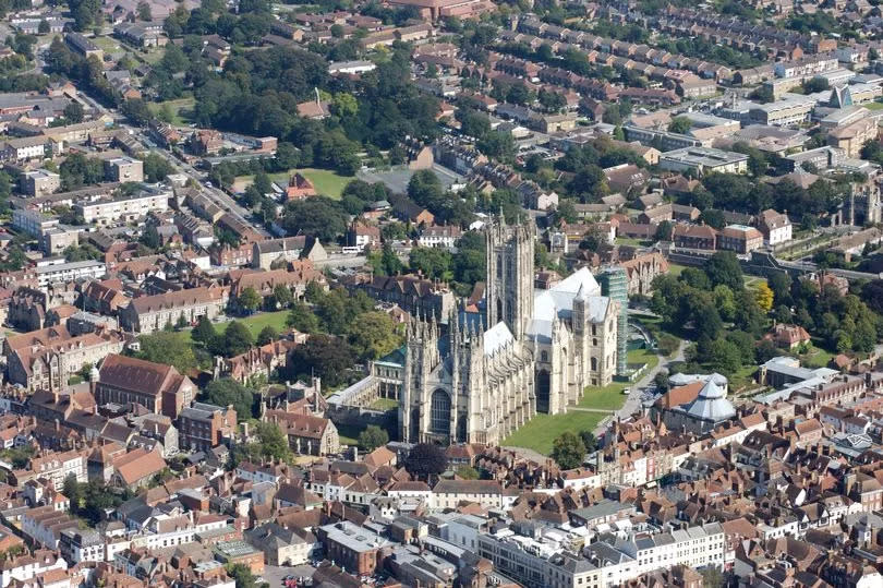 Canterbury from the air