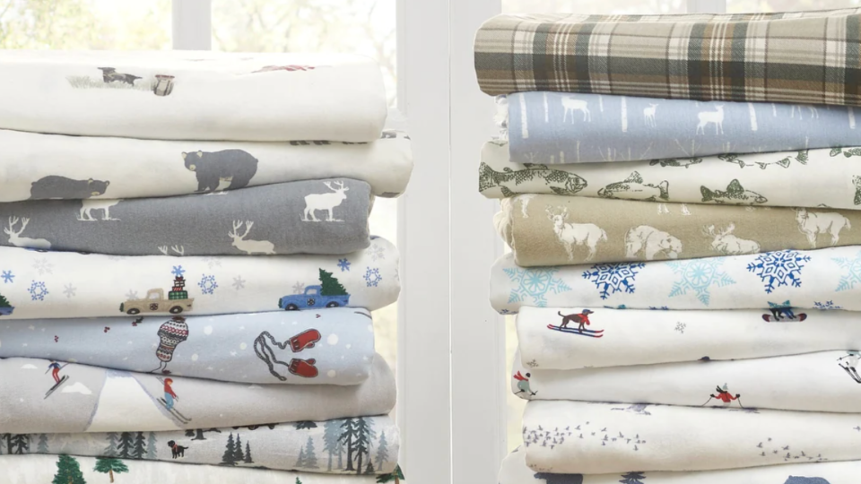 Flannel sheets are sure to keep you cozy as the temperatures start to drop.