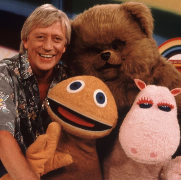 Geoffrey Hayes and Bungle, George and Zippy (Photo: Fremantle Media/Shutterstock)