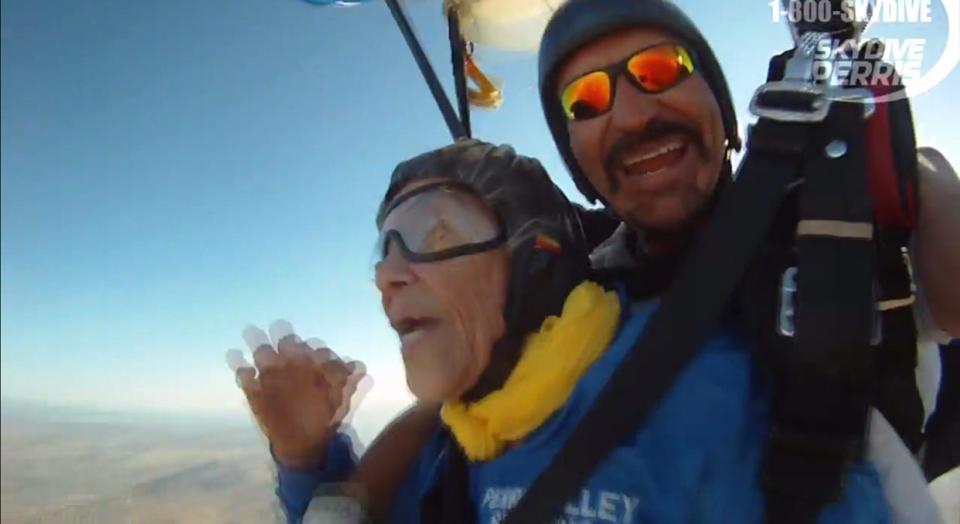 Remembering the life of 100-year-old Elena Barajas Quesada, a late-blooming adventurer from Barstow who skydived at age 90.