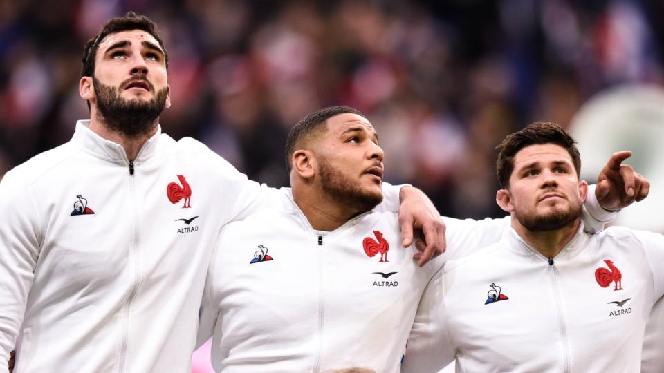 banned France tighthead prop Mohamed Haouas will miss the remainder of the Six Nations through suspension after his sending-off against Scotland red card sending off Credit: Alamy
