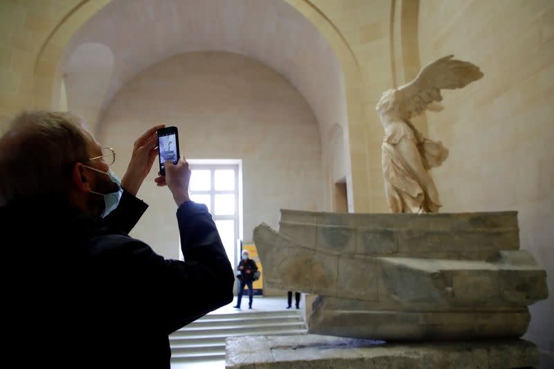 The Louvre museum reopens its doors in Paris as France lifts more restrictions