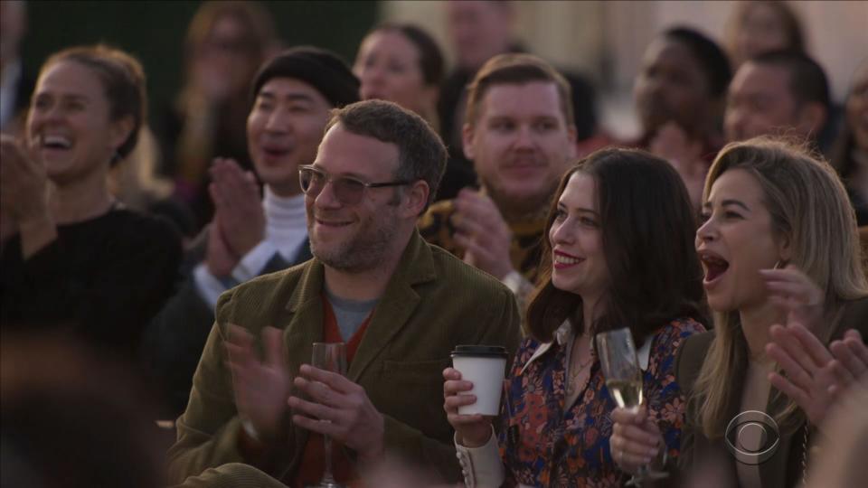 A picture of Seth Rogen at Adele's "One Night Only" performance.