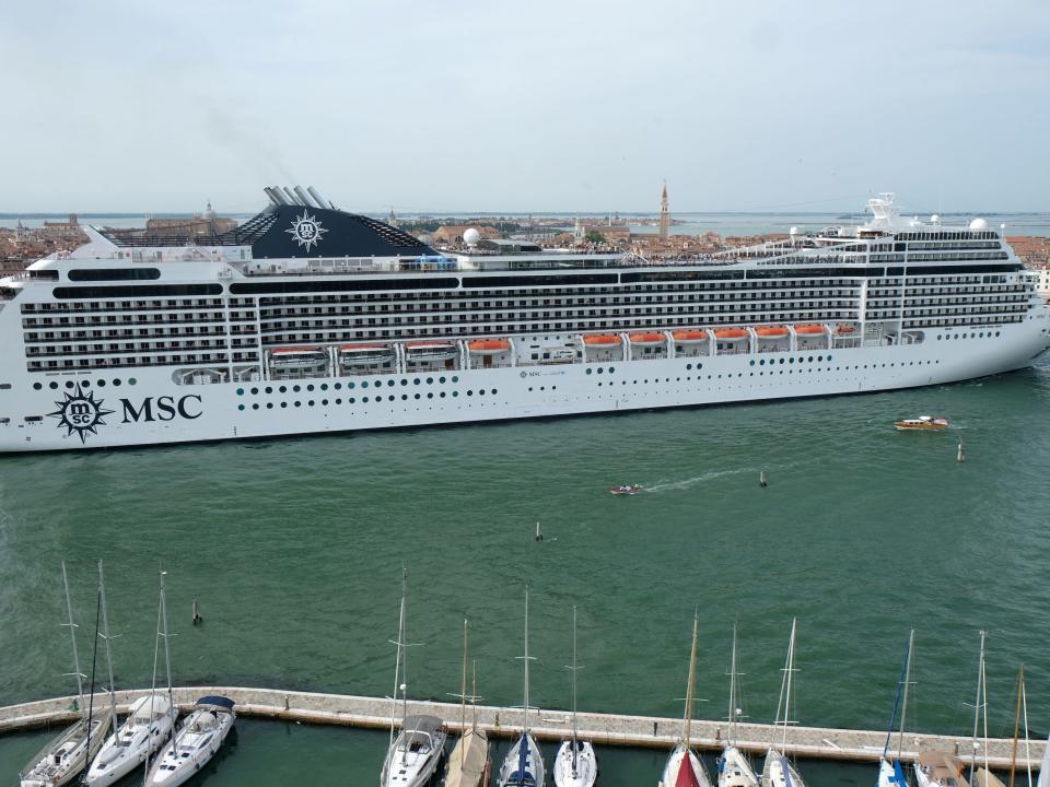 MSC Magnifica cruise ship passes through the Saint Mark Basin in Venice, Italy June 9, 2019..JPG