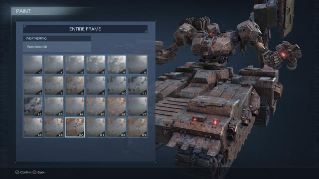 Armored Core 6 mechs have enormous parts