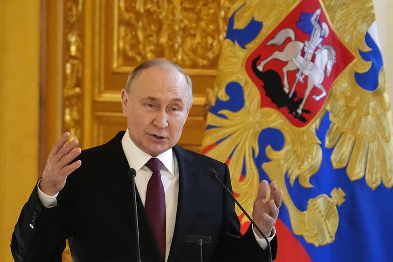Vladimir Putin, en el Kremlin. (AP Photo/Alexander Zemlianichenko, File)