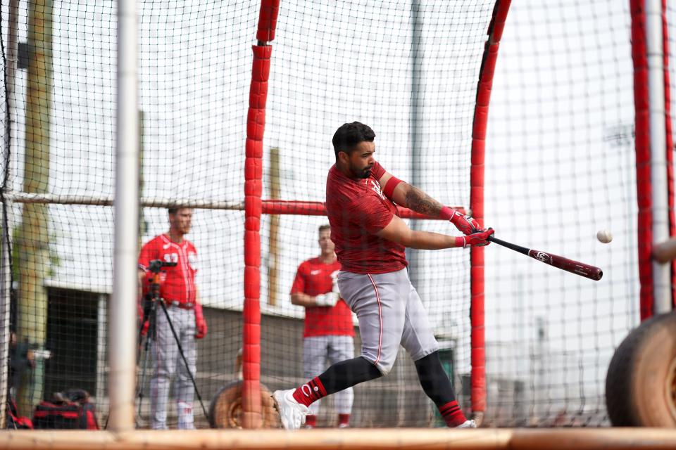 Christian Encarnacion-Strand's power is unmistakable and Charlie Goldsmith thinks he will lead the Reds in home runs this season.