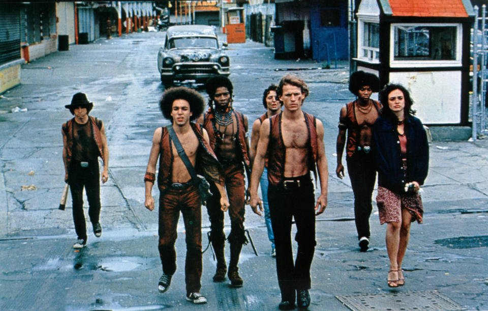 A street gang is followed by a vandalized car in Coney Island