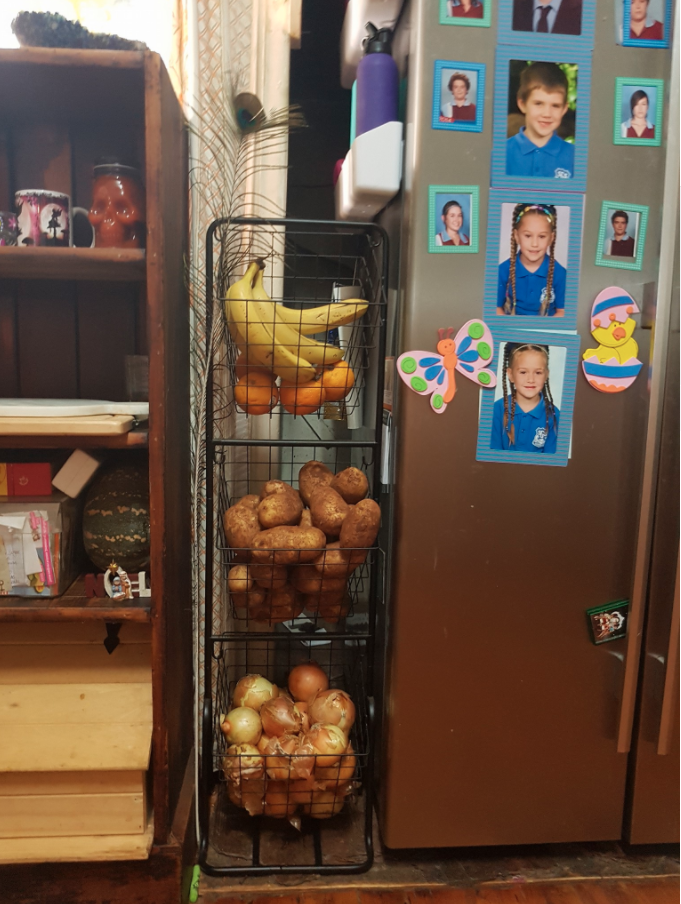 This mum uses stackable shelves. Photo: Facebook/Kmart Mums Australia