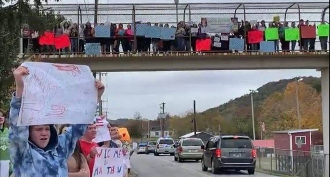 A parade in Maynardville, Tennessee, celebrates the return of hometown native Matthew Heath, who was released on Oct. 1 after two years of imprisonment in Venezuela.