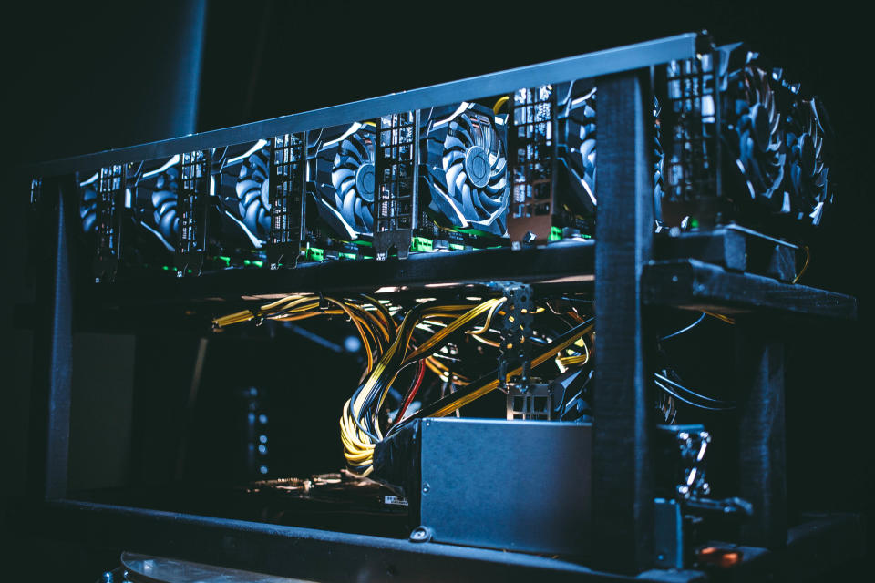 A bitcoin mining farm. Photo: Getty Images