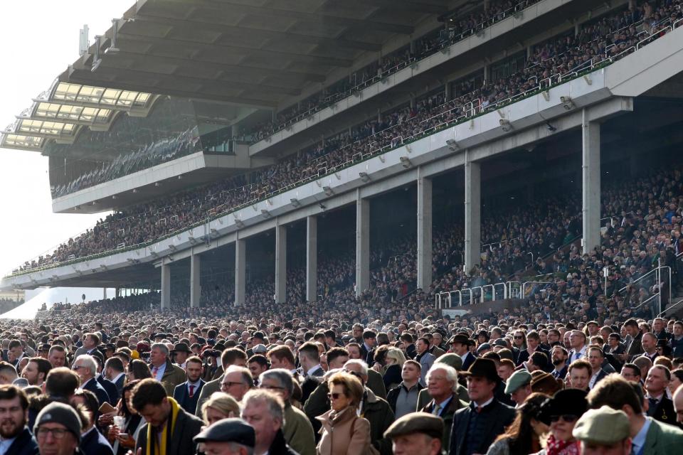 There was huge criticism of the Cheltenham Festival for going ahead in March with so many fans in attendance (PA Images via Reuters Connect)