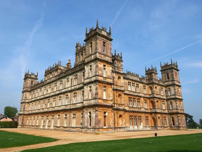Highclere Castle, where Downton Abbey was filmed, pictured in May 2016.