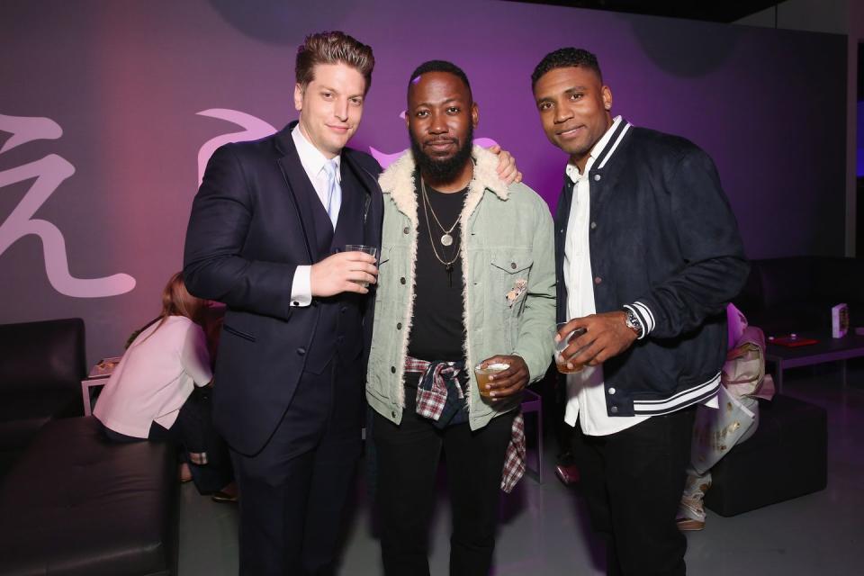 Christian DeMarais, Lamorne Morris, and Jay Blaze