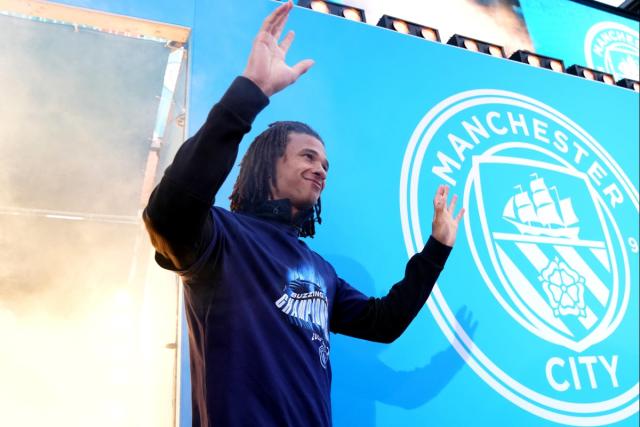 Nathan Ake could fellow Raheem Sterling to Chelsea (Manchester City FC via Getty Images)