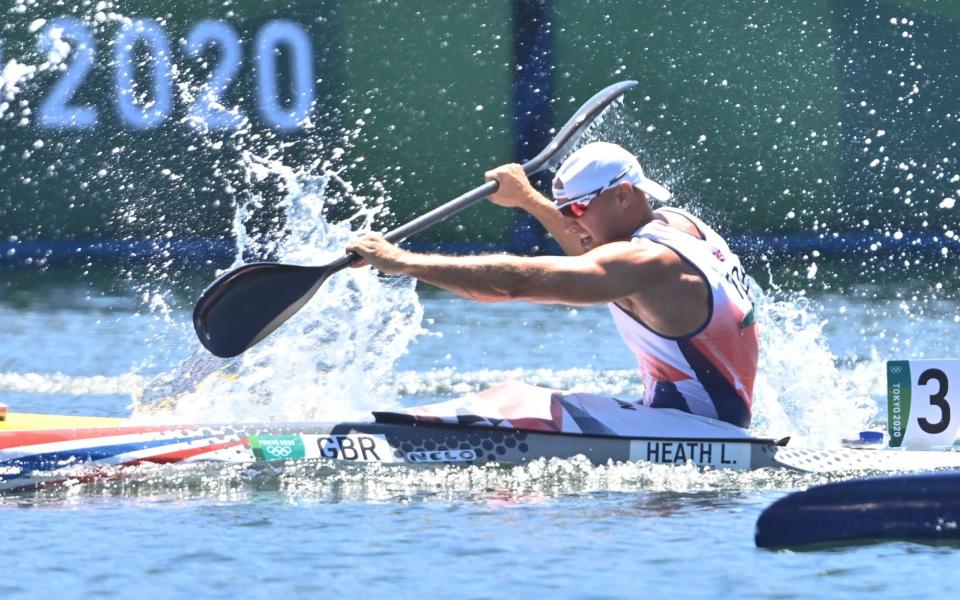 Liam Heath in action on Thursday morning - PAUL GROVER FOR THE TELEGRAPH