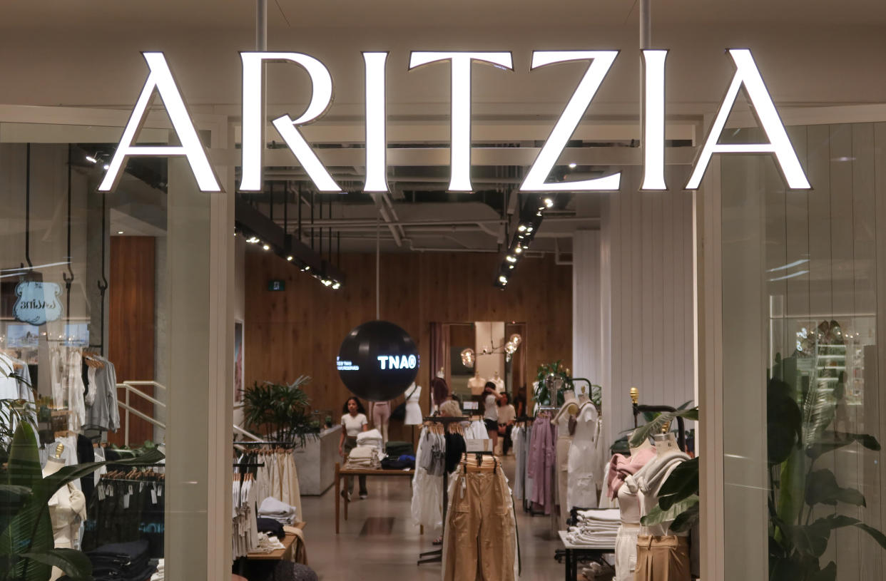 Lydia Okello calls out Aritzia for ironic window display and lack of size inclusivity in TikTok video  (Photo by Gary Hershorn/Getty Images)