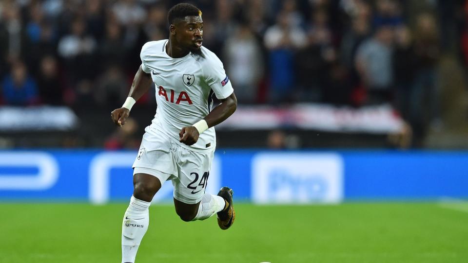 Spurs’ £23 million right-back Serge Aurier was sent off on his first Premier League start