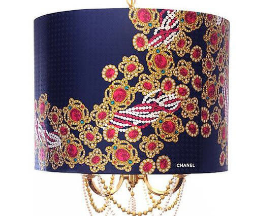 This gorgeous Bespoke Chanel Silk Scarf Chandelier